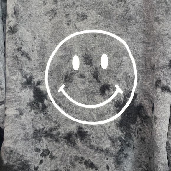 EUC Hayden LA Smiley Face Tie Dye Oversized Sweatshirt Size 2XL - Picture 3 of 7